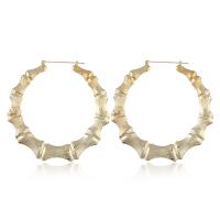 Zinc Alloy Hoop Earring, Donut, plated, fashion jewelry 