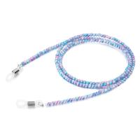 Acrylique Chaîne de lunettes, avec perle de plastique, Placage, anti-dérapage & bijoux de mode & pour femme, plus de couleurs à choisir, 3mm .59 pouce, Vendu par PC