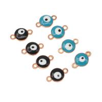 Enamel Zinc Alloy Connector, Evil Eye, plated, DIY & Halloween Jewelry Gift 13.5*4*8mm Approx 1mm 