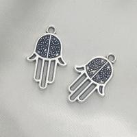 Zinc Alloy Hand Pendants, antique silver color plated, DIY 