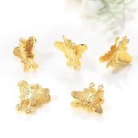 Animal Brass Pendants, Butterfly, gold color plated, DIY 