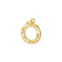 Cubic Zirconia Micro Pave Brass Pendant, Column, gold color plated, micro pave cubic zirconia & hollow Approx 2.5mm 