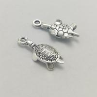 Zinc Alloy Jewelry Pendants, Turtle, antique silver color plated, DIY 