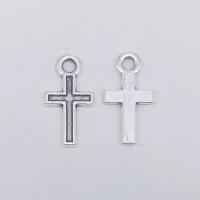 Zinc Alloy Cross Pendants, antique silver color plated, DIY 