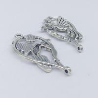 Zinc Alloy Charm Connector, antique silver color plated, DIY 