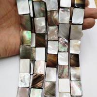 Black Lip Shell Beads, Rectangle, polished, DIY multi-colored 