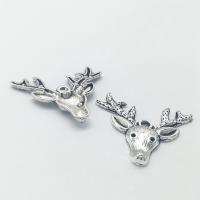 Pendentifs animaux en alliage de zinc, Plaqué de couleur d'argent, DIY Vendu par PC