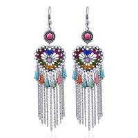 Fashion Fringe Earrings, Alloy, plated, fashion jewelry & for woman 