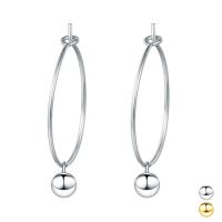 Männer Sterling Silber Hoop Ohrringe, 925er Sterling Silber, rund, plattiert, Modeschmuck & für Frau, keine, 4mm, 28mm, 20mm, verkauft von Paar