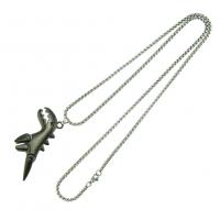 Zinc Alloy Necklace, with Stainless Steel, fashion jewelry & Unisex 