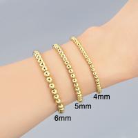 Brass Bracelets, Donut, 18K gold plated, fashion jewelry & for woman 