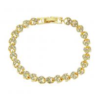 Zinc Alloy Rhinestone Bracelets, with Rhinestone, fashion jewelry 