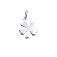 Pendentif trèfle en argent sterling, Argent sterling 925, Trèfle à quatre feuilles, Placage, DIY, plus de couleurs à choisir Environ 3.5mm, Vendu par PC