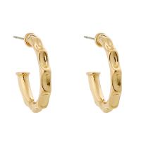 Pendientes de Perno de Aleación de Zinc, chapado en color dorado, para mujer, 23x22mm, Vendido por Par