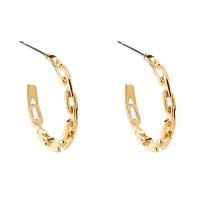 Pendientes de Perno de Aleación de Zinc, chapado en color dorado, para mujer, 19x19mm, Vendido por Par