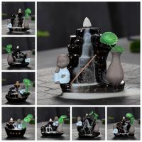 Incense Smoke Flow Backflow Holder Ceramic Incense Burner, Porcelain, handmade, durable 130*100*100mm 