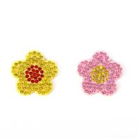 Sewing -on -Patch, Nichtgewebte Stoffe, Blume, DIY & mit Strass, keine, 27mm, verkauft von PC