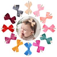 Fashion Baby Headband, Velveteen, Bowknot, for children 