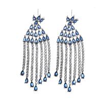 Fashion Fringe Earrings, Cubic Zirconia, fashion jewelry 