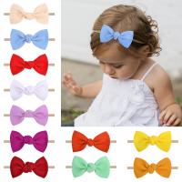 Fashion Baby Headband, Nylon, Bowknot, for children 