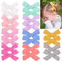 Children Hair Clip, Cotton, Bowknot, for woman 