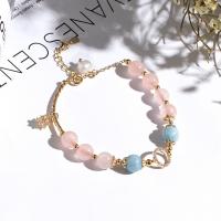 Quartz Bracelets, with Brass, Round, plated & fashion jewelry & for woman 200mm 