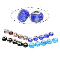 Raffinierte Glasperlen, Lampwork, rund, unterschiedliche Farbe und Muster für die Wahl & DIY, keine, 12*9*9mm, Bohrung:ca. 2mm, 100PCs/Tasche, verkauft von Tasche