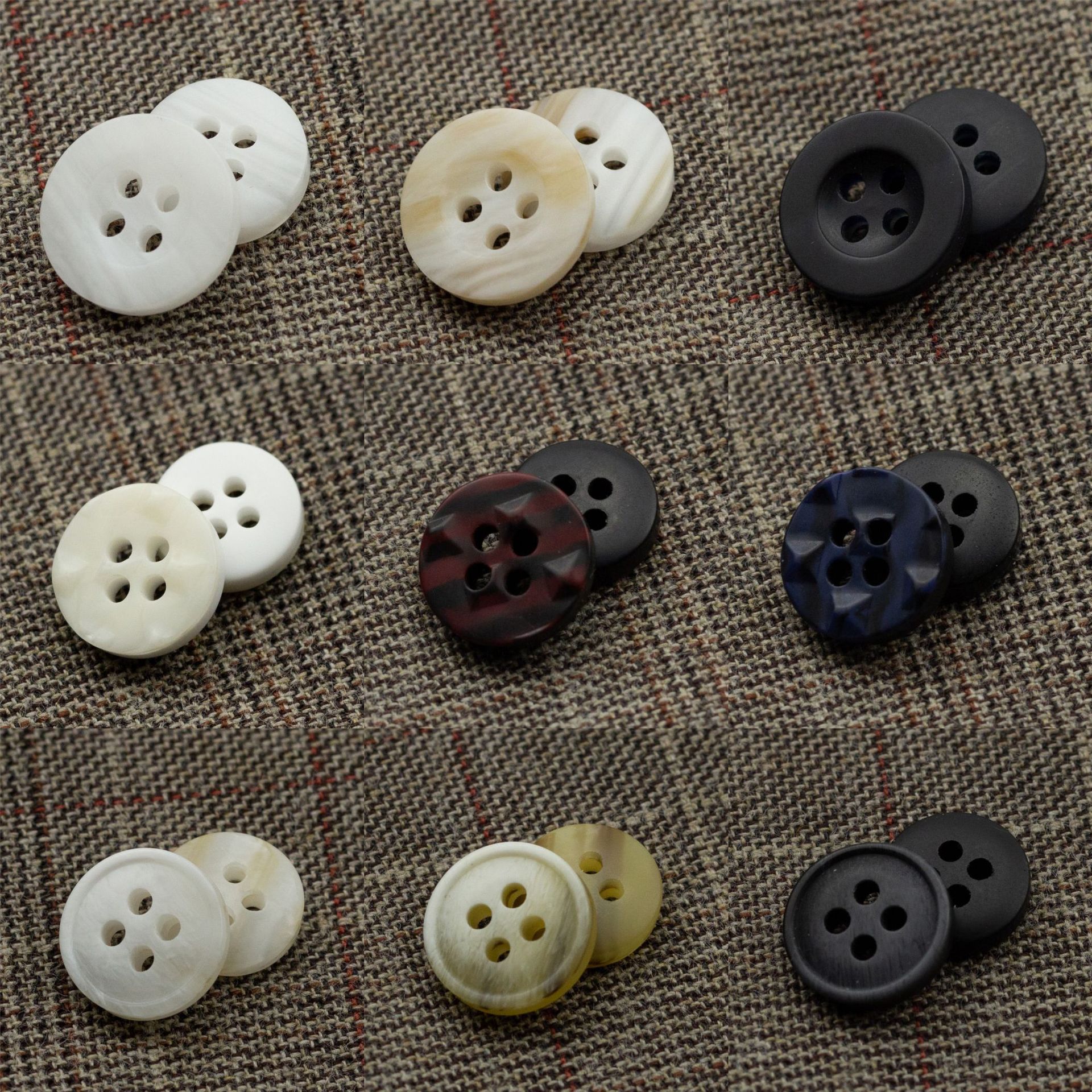 4 Hole Resin Button, Round, different size for choice & different styles for choice, more colors for choice, Sold By PC