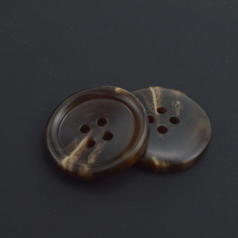 4 Hole Resin Button, Round, plated, different size for choice, more colors for choice, Sold By PC