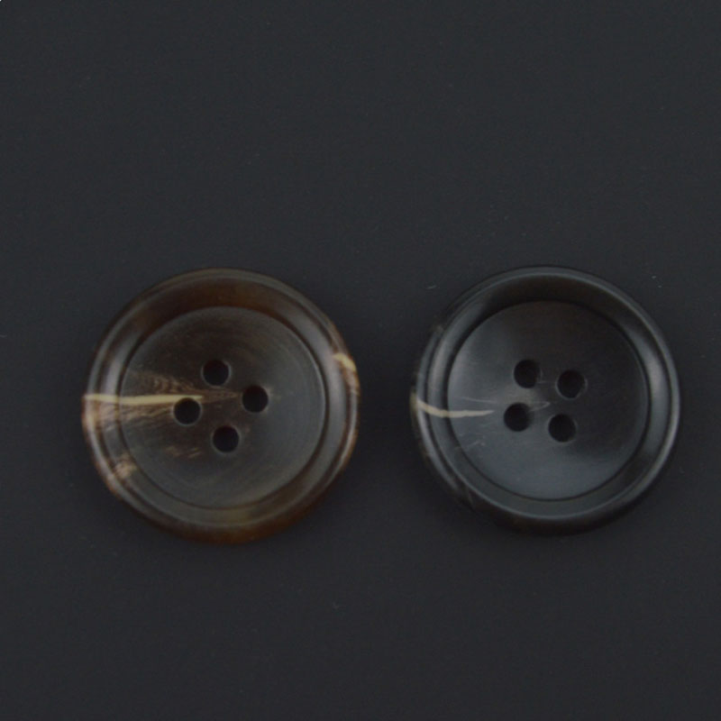 4 Hole Resin Button, Round, plated, different size for choice, more colors for choice, Sold By PC