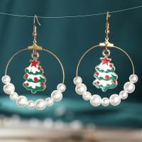 Christmas Earrings, Zinc Alloy, plated & for woman 