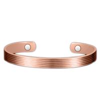 Messing Armreif, Modeschmuck, Roségold, 170X8MM, verkauft von Strang