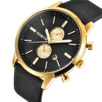 Men Wrist Watch, Zinc Alloy, with Leather, plated & for man & waterproof 12*22*240mm 