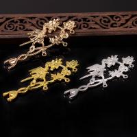 Hair Stick Findings, Zinc Alloy, plated, DIY & for woman 