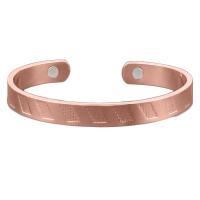 Brass Cuff Bangle, fashion jewelry, rose gold color 