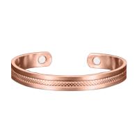 Brass Cuff Bangle, fashion jewelry, rose gold color 