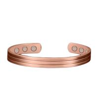 Messing Armreif, Modeschmuck, Roségold, 170x8mm, verkauft von PC