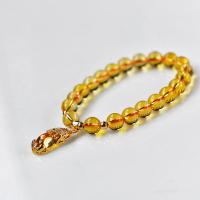 Quartz Bracelets, Citrine, polished & for woman, yellow 