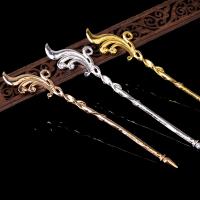 Hair Stick Findings, Zinc Alloy, plated, DIY & for woman 