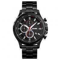 Montre à bijoux pour homme SKmei®, alliage de zinc, avec verre & acier inoxydable, mouvement chinoise, acier inoxydable fermoir bande de montre, Placage, Résistant à l’eau de vie, plus de couleurs à choisir Vendu par PC