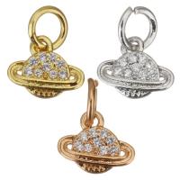 Cubic Zirconia Micro Pave Brass Pendant, plated, micro pave cubic zirconia Approx 3.5mm 