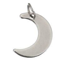 Pendentifs en acier inoxydable, lune, Placage Environ 3.5mm, Vendu par PC