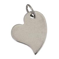 Stainless Steel Heart Pendants, plated Approx 3.5mm 