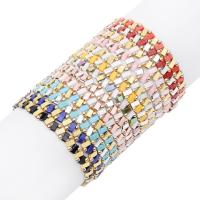 Bracelets Bijoux en verre, TILA-Perles, beignet, vernis au four, différentes couleurs et motifs pour le choix & bijoux de mode, plus de couleurs à choisir, 5*3*180mm, Vendu par brin