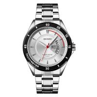 Montre à bijoux pour homme SKmei®, alliage de zinc, avec verre & acier inoxydable, mouvement chinoise, Placage, Résistant à l’eau de vie & lumineux, plus de couleurs à choisir Vendu par PC