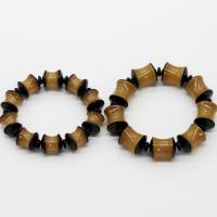 Harz Armbänder, Kreisring, synthetisch, Modeschmuck & verschiedene Größen vorhanden, braun, verkauft von Strang