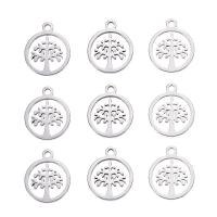 Pendentifs en acier inoxydable, Rond, Placage, creux Vendu par PC