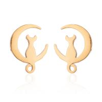 Stainless Steel Stud Earring, plated, fashion jewelry & for woman 