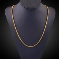 Brass Chain Necklace, fashion jewelry gold 