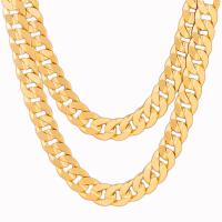 Brass Chain Necklace, fashion jewelry gold 